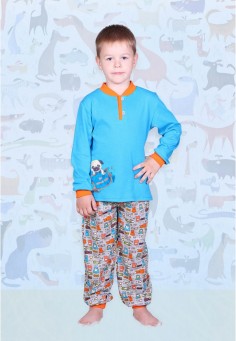 154 Пижама детская синий 